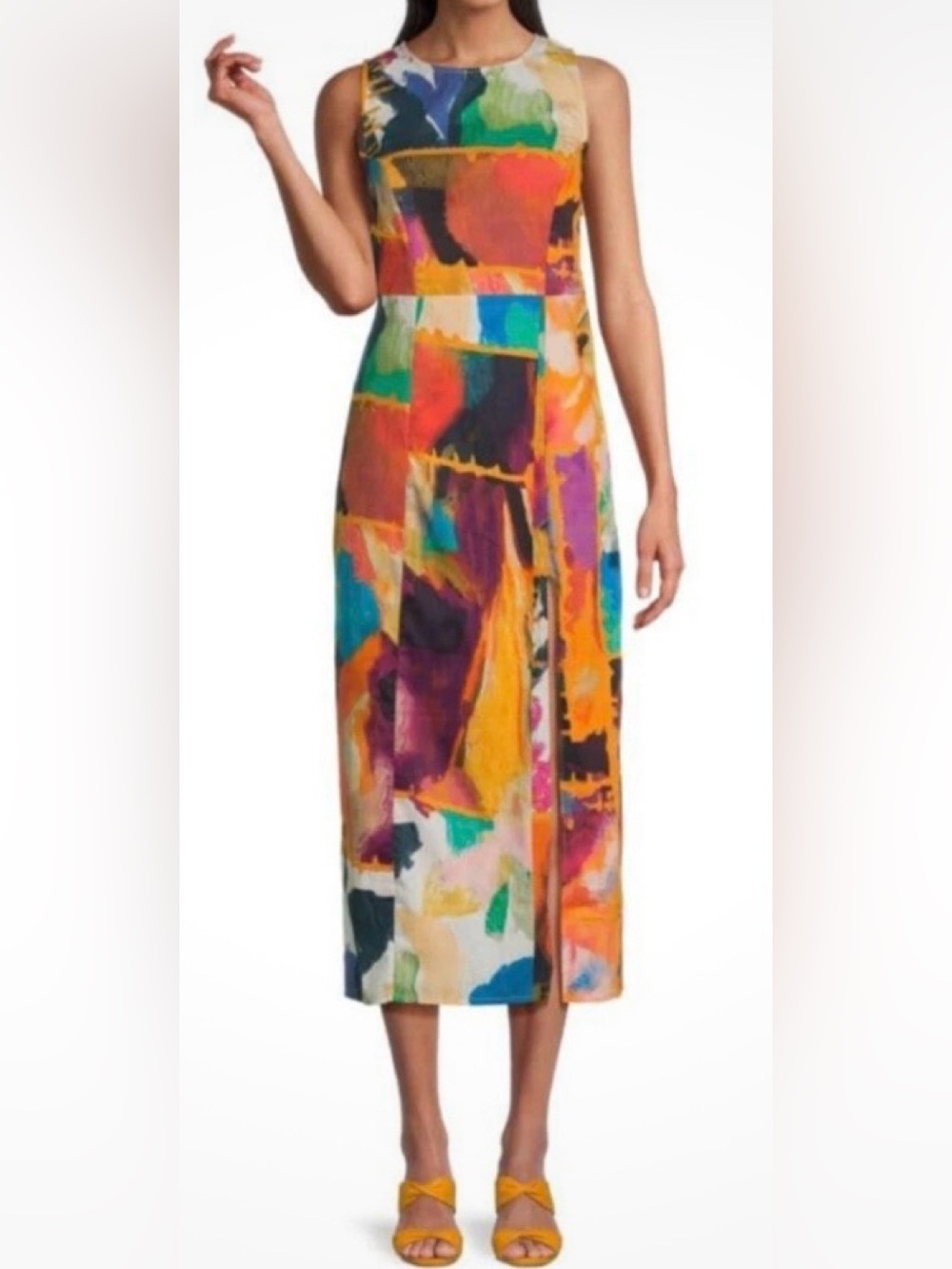 WALTER BAKER AVIVA Abstract Dress Woman’s Sz 4 100% Cotton